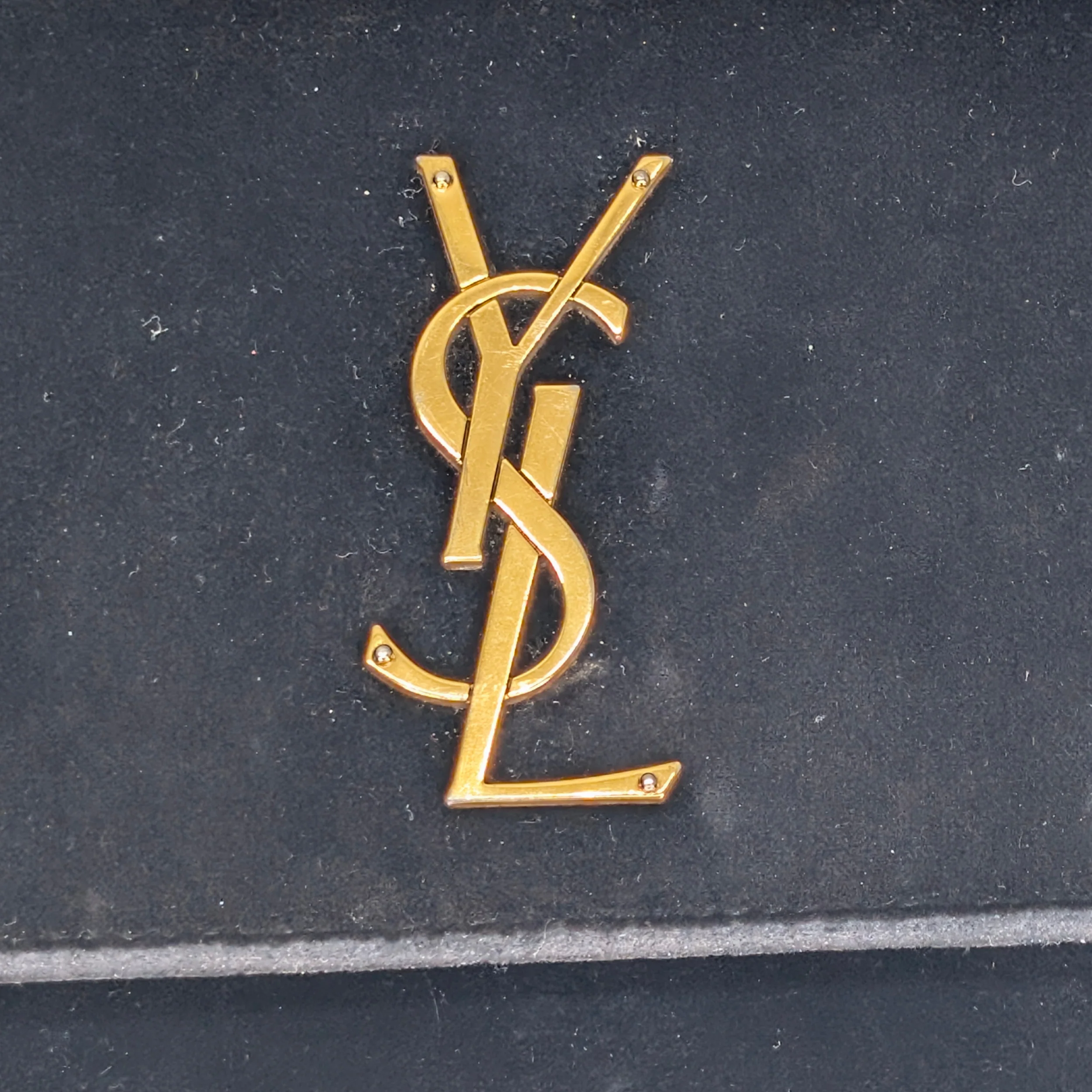 Yves Saint Laurent Sunset Velvet Small Bag Black - Image 12