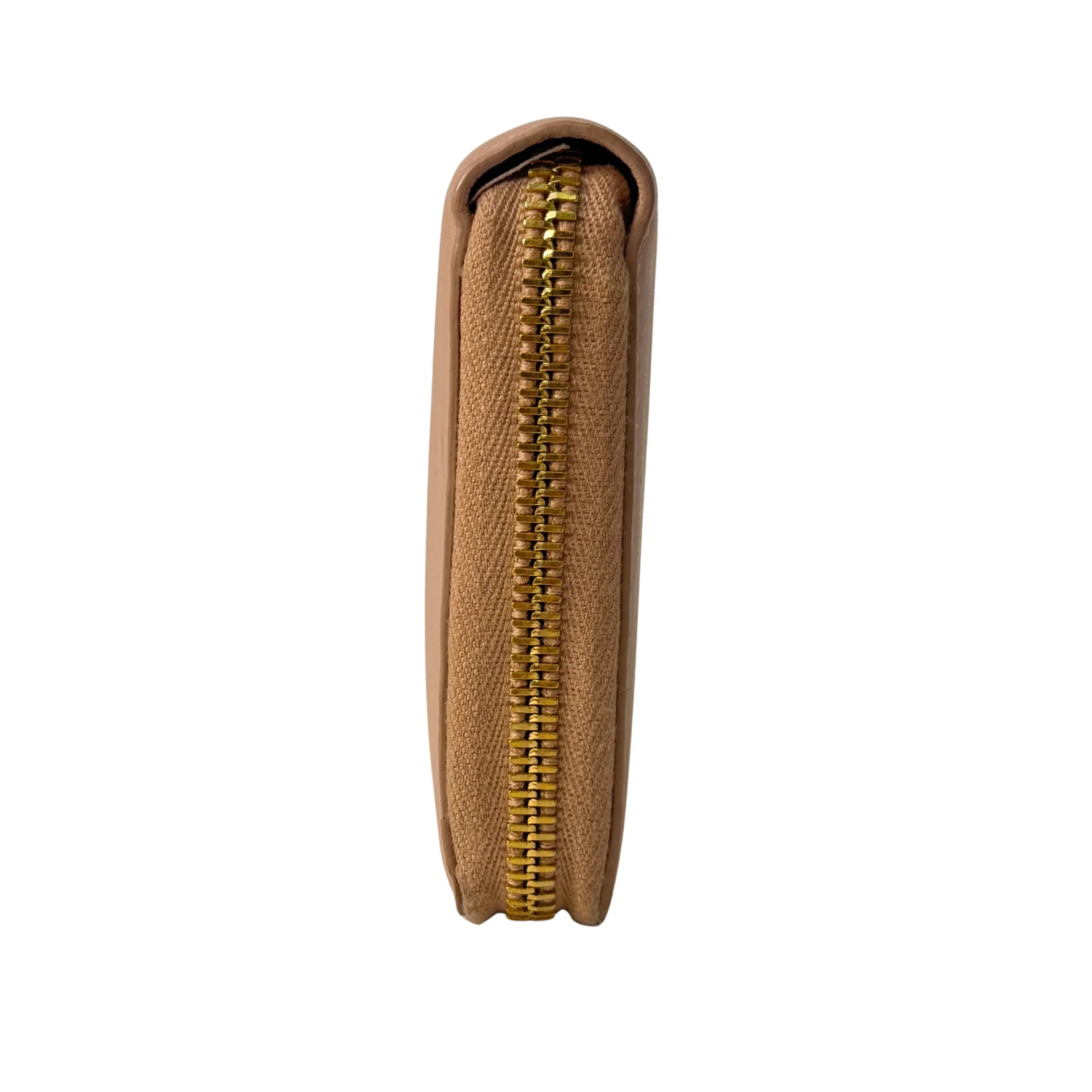 Yves Saint Laurent Smooth Calfskin Long Beige Wallet - Image 4