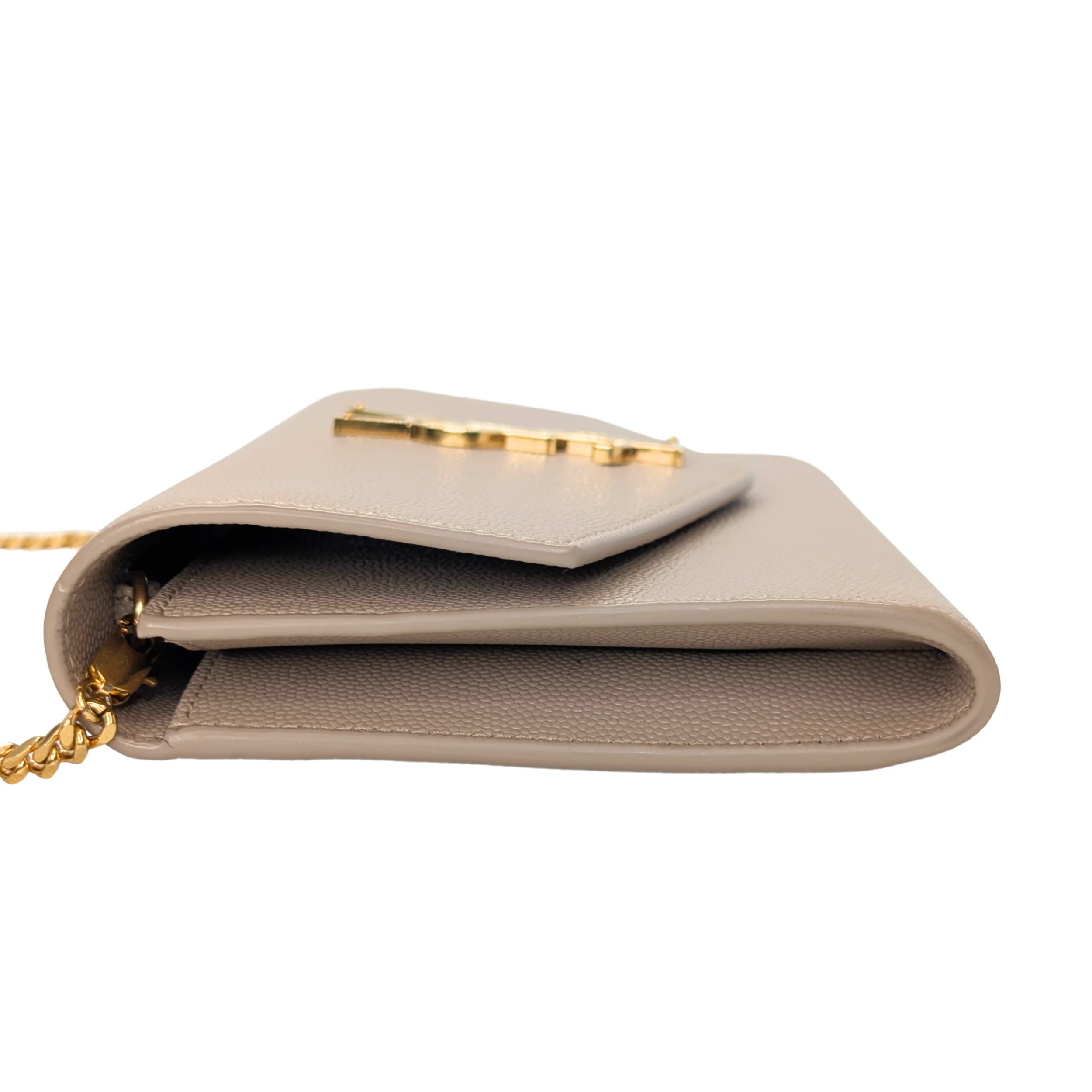 Yves Saint Laurent Uptown Wallet on Chain Dark Beige - Image 7
